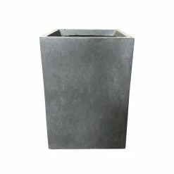 KANTE 13 in. H Square Slate Gray Lightweight Concrete/Fiberglass Indoor Outdoor Modern Planter -VIGORO Store slate gray kante plant pots osf0007a c60611 c3 1000
