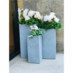 KANTE 28 in. Tall Slate Gray Lightweight Concrete Rectangle Modern Tapered Outdoor Planter (Set of 3) 9 KANTE 28 in. Tall Slate Gray Lightweight Concrete Rectangle Modern Tapered Outdoor Planter (Set of 3) -VIGORO Store slate gray kante plant pots rf0002abc c60611 4f 1000
