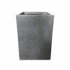 KANTE Small 13 in. Tall Slate Gray Lightweight Concrete Square Outdoor Planter 1 KANTE Small 13 in. Tall Slate Gray Lightweight Concrete Square Outdoor Planter -VIGORO Store slate gray kante plant pots rf0007a c60611 64 1000