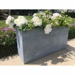 KANTE 31.5 in. L Slate Gray Lightweight Concrete Modern Rectangle Outdoor Planter 13 KANTE 31.5 in. L Slate Gray Lightweight Concrete Modern Rectangle Outdoor Planter -VIGORO Store slate gray kante plant pots rf0131b c60611 4f 1000