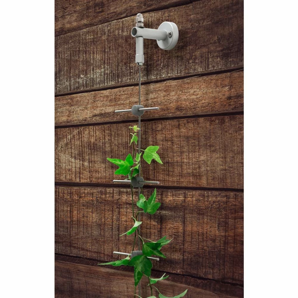 Vigoro 8 ft. Stainless Steel Wire Rope Plant Trellis 6 Vigoro 8 ft. Stainless Steel Wire Rope Plant Trellis - Image 4