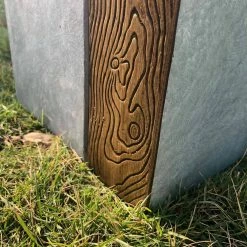 KANTE 28 in and 24 in. H Square Timber Ridge Concrete/Fiberglass Indoor Outdoor Elegant Tall Planters (Set of 2) -VIGORO Store timber ridge kante plant pots osf0218bc c80811 1f 1000