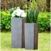 KANTE 28 in and 24 in. H Square Timber Ridge Concrete/Fiberglass Indoor Outdoor Elegant Tall Planters (Set of 2) 2 KANTE 28 in and 24 in. H Square Timber Ridge Concrete/Fiberglass Indoor Outdoor Elegant Tall Planters (Set of 2) -VIGORO Store timber ridge kante plant pots osf0218bc c80811 64 1000