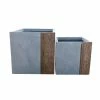 KANTE 16 in. and 12 in. Tall Timber Ridge Lightweight Concrete Modern Square Outdoor Planter Set 1 KANTE 16 in. and 12 in. Tall Timber Ridge Lightweight Concrete Modern Square Outdoor Planter Set -VIGORO Store timber ridge kante plant pots rf0217bc c80811 64 1000