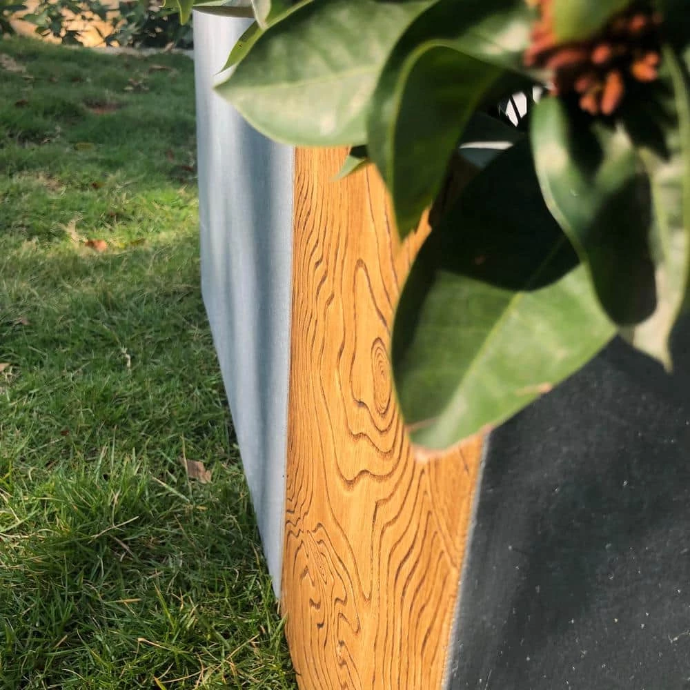 KANTE 31 in. and 23 in. Long Timber Ridge Lightweight Concrete Modern Rectangle Outdoor Planter Set 5 KANTE 31 in. and 23 in. Long Timber Ridge Lightweight Concrete Modern Rectangle Outdoor Planter Set - Image 3