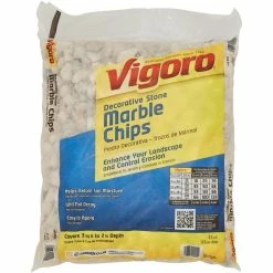 Vigoro 0.5 cu. ft. Bagged Marble Chip Landscape Rock 12 Vigoro 0.5 cu. ft. Bagged Marble Chip Landscape Rock -VIGORO Store vigoro bagged landscape rocks 54141 1d 1000