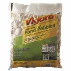 Vigoro 0.5 cu. ft. Bagged Pond Pebble Landscape Rock 11 Vigoro 0.5 cu. ft. Bagged Pond Pebble Landscape Rock -VIGORO Store vigoro bagged landscape rocks 54249v 1d 1000
