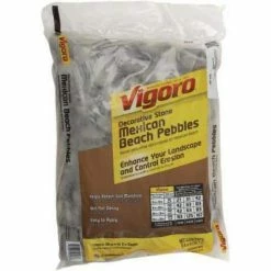 Vigoro 0.4 cu. ft. Bagged Mexican Beach Pebble Landscape Rock 10 Vigoro 0.4 cu. ft. Bagged Mexican Beach Pebble Landscape Rock -VIGORO Store vigoro bagged landscape rocks hdmbp3 30 1d 1000
