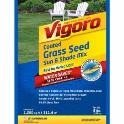 Vigoro 3 lbs. Sun Shade Grass Seed Mix with Water Saver Seed Coating 10 Vigoro 3 lbs. Sun Shade Grass Seed Mix with Water Saver Seed Coating -VIGORO Store vigoro grass seed 25444 c3 1000