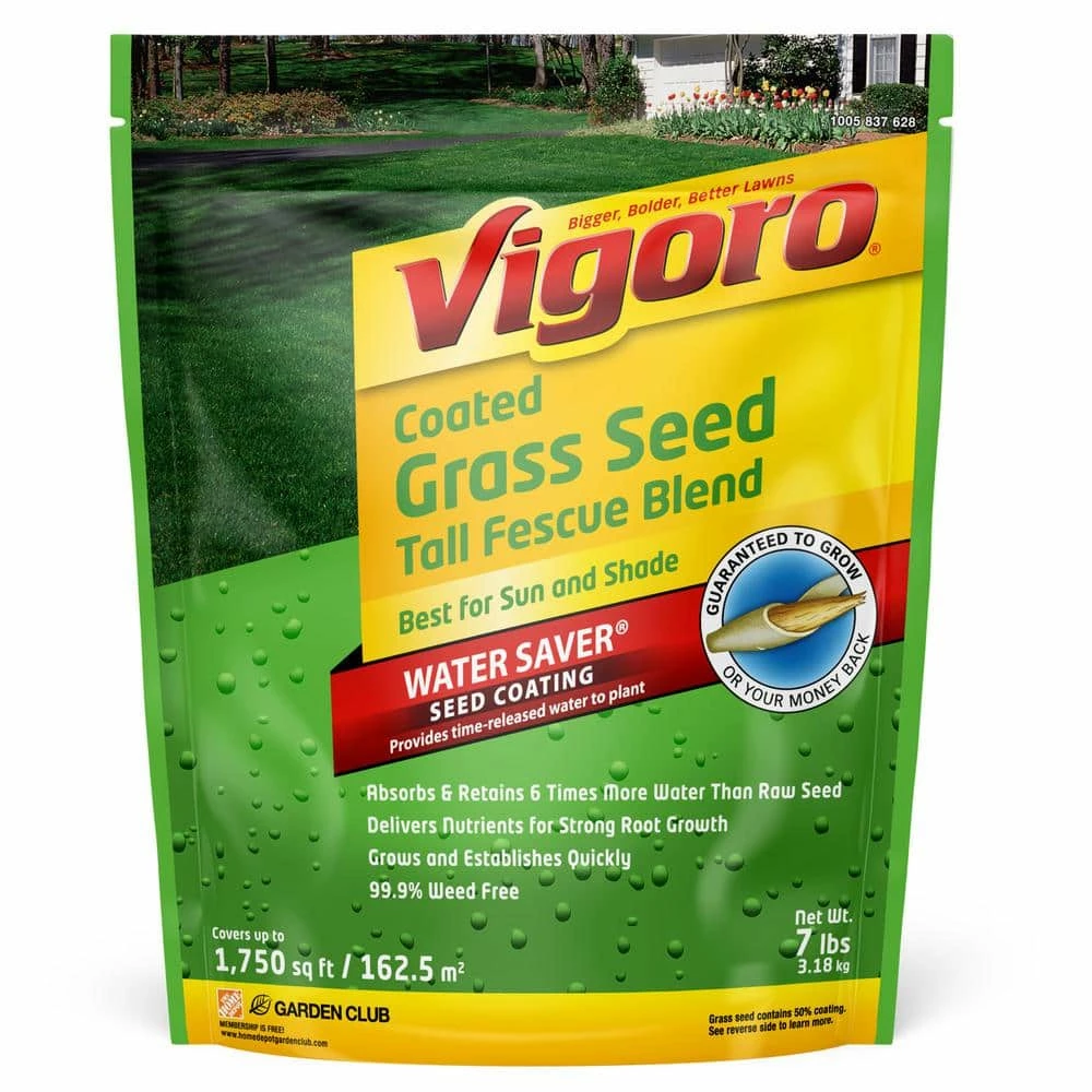 Vigoro 7 lbs. Tall Fescue Grass Seed Blend with Water Saver Seed Coating 3 Vigoro 7 lbs. Tall Fescue Grass Seed Blend with Water Saver Seed Coating
