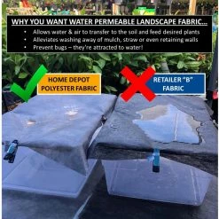 Vigoro 4 ft. x 100 ft. Heavy-Duty Polyester Weed Barrier Landscape Fabric 18 Vigoro 4 ft. x 100 ft. Heavy-Duty Polyester Weed Barrier Landscape Fabric -VIGORO Store vigoro landscape fabric 2549rv fa 1000