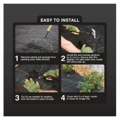 Vigoro 6 ft. x 100 ft. 3 oz. Woven Weed Barrier 12 Vigoro 6 ft. x 100 ft. 3 oz. Woven Weed Barrier -VIGORO Store vigoro landscape fabric 46613 4f 1000