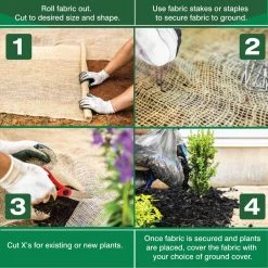 Vigoro 3 ft. x 24 ft. 100% Natural Burlap Landscape Fabric -VIGORO Store vigoro landscape fabric nmvb0324 fa 1000