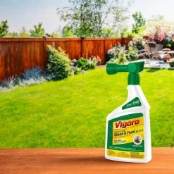Vigoro 32 oz. 7,500 sq. ft. Spring Ready-to-Spray Concentrate Weed and Feed Lawn Fertilizer 19 Vigoro 32 oz. 7,500 sq. ft. Spring Ready-to-Spray Concentrate Weed and Feed Lawn Fertilizer -VIGORO Store vigoro lawn fertilizers hg 52511 2 40 1000
