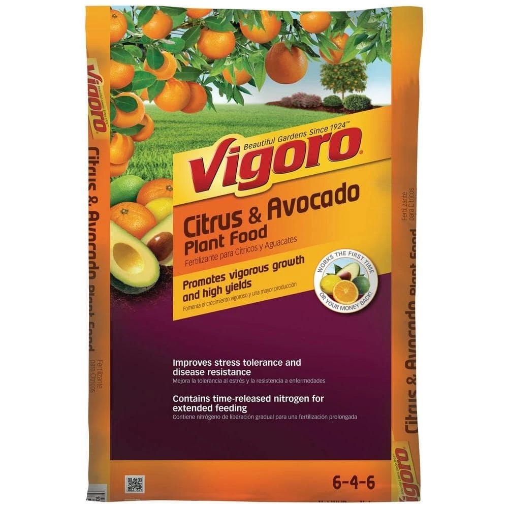 Vigoro 20 lbs. All Season Citrus and Avocado Plant Food Dry Fertilizer (6-4-6) 3 Vigoro 20 lbs. All Season Citrus and Avocado Plant Food Dry Fertilizer (6-4-6)