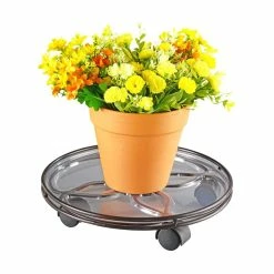 Vigoro 13.6 in. x 13.6 in. x 2.8 in. Brown Metal Plant Caddy 8 Vigoro 13.6 in. x 13.6 in. x 2.8 in. Brown Metal Plant Caddy -VIGORO Store vigoro planter caddies 154208 4f 1000