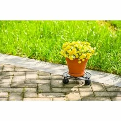 Vigoro 10 in. OPP Metal Wire Plant Caddy 10 Vigoro 10 in. OPP Metal Wire Plant Caddy -VIGORO Store vigoro planter caddies 710266500 1f 1000