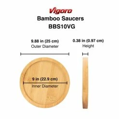Vigoro 10 in. Bamboo Plant Saucer 11 Vigoro 10 in. Bamboo Plant Saucer -VIGORO Store vigoro planter saucers bbs10vg 4f 1000