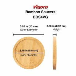 Vigoro 4 in. Bamboo Plant Saucer 10 Vigoro 4 in. Bamboo Plant Saucer -VIGORO Store vigoro planter saucers bbs4vg 4f 1000
