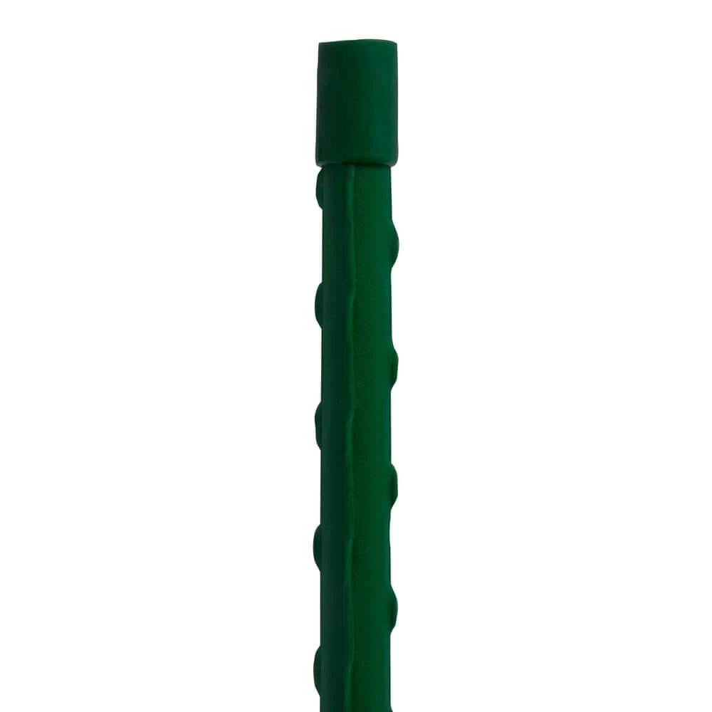 Vigoro 4 ft. Green Colored Steel Core Garden Stake 8 Vigoro 4 ft. Green Colored Steel Core Garden Stake - Image 6
