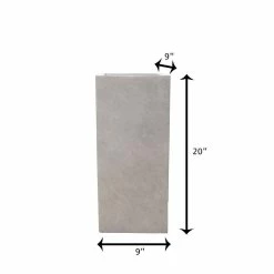 KANTE 20 in. H Square Weathered Concrete/Fiberglass Indoor Outdoor Modern Tall Planter 15 KANTE 20 in. H Square Weathered Concrete/Fiberglass Indoor Outdoor Modern Tall Planter -VIGORO Store weathered concrete kante plant pots osf0002a c80021 2 76 1000