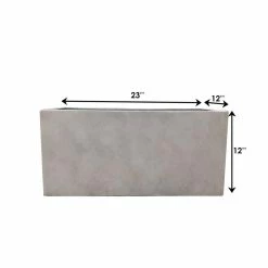 KANTE 23 in. L Rectangular Weathered Concrete/Fiberglass Indoor Outdoor Elegant Long Planter 13 KANTE 23 in. L Rectangular Weathered Concrete/Fiberglass Indoor Outdoor Elegant Long Planter -VIGORO Store weathered concrete kante plant pots osf0104a c80021 2 fa 1000
