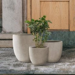 KANTE 22.4", 20.4" and 18.1"H Round Weathered Finish Concrete Planters Set of 3, Outdoor Indoor w/Drainage Hole & Rubber Plug 14 KANTE 22.4", 20.4" and 18.1"H Round Weathered Finish Concrete Planters Set of 3, Outdoor Indoor w/Drainage Hole & Rubber Plug -VIGORO Store weathered concrete kante plant pots rc0153bcd c80021 2 66 1000
