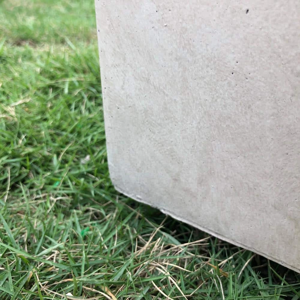 KANTE 31 in. Long Weathered Concrete Lightweight Durable Modern Rectangle Outdoor Planter 5 KANTE 31 in. Long Weathered Concrete Lightweight Durable Modern Rectangle Outdoor Planter - Image 3