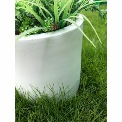 KANTE 12.9 in. Dia, Pure White Lightweight Concrete Modern Cylinder Outdoor Planter 14 KANTE 12.9 in. Dia, Pure White Lightweight Concrete Modern Cylinder Outdoor Planter -VIGORO Store white kante plant pots rc0119b c80011 fa 1000