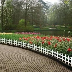 Vigoro 36 in. Wood Picket Garden Fence 10 Vigoro 36 in. Wood Picket Garden Fence -VIGORO Store white vigoro garden fencing rc 74w 4f 1000