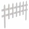 Vigoro 36 in. Wood Picket Garden Fence 1 Vigoro 36 in. Wood Picket Garden Fence -VIGORO Store white vigoro garden fencing rc 74w 64 1000