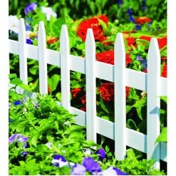 Vigoro 36 in. Wood Picket Garden Fence 9 Vigoro 36 in. Wood Picket Garden Fence -VIGORO Store white vigoro garden fencing rc 74w c3 1000