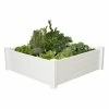 Vigoro 4 ft. x 4 ft. x 15 in. White Vinyl Raised Garden Bed 2 Vigoro 4 ft. x 4 ft. x 15 in. White Vinyl Raised Garden Bed -VIGORO Store white vigoro raised planter boxes 26001v 64 1000