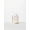 SULLIVANS 8.75 in. Snowflake Lantern with LED Pillar Candle -VIGORO Store whites sullivans outdoor lanterns sea44233ln 64 1000